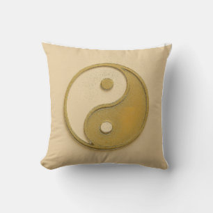 Yin Yang Mandala Pillow - Balance & Harmonie Kissen