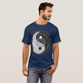 Yin Yang Mandala Sacred Geometry T-Shirt (Vorne ganz)