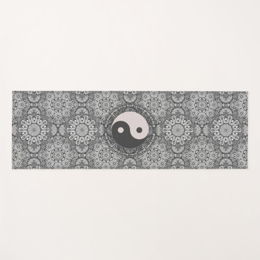 Yin Yang Mandala Yogamatte (Vorderseite (Horizontal))