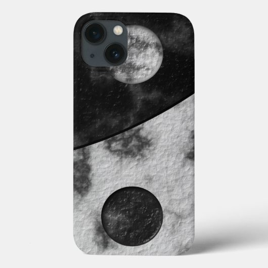 Yin Yang Marble Print Case-Mate iPhone Hülle (Rückseite)