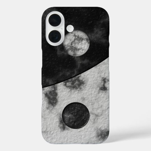 Yin Yang Marmor Case-Mate iPhone Hülle (Rückseite)