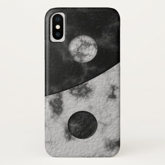 Yin Yang Marmor-Druck Case-Mate iPhone Hülle (Rückseite)