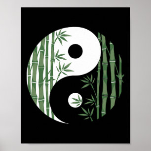 Yin Yang Mboo Harmonie Zen Symbol Yoga Kunst Für F Poster