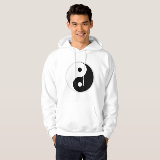 Yin Yang Mens Hoodie (Vorne ganz)