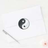 Yin Yang Metal Runder Aufkleber (Umschlag)