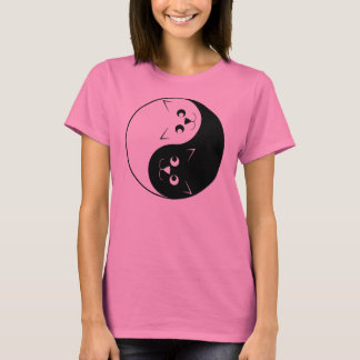 Yin Yang Miezekatze-Katze T-Shirt
