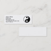 Yin Yang Mini Visitenkarte (Vorne/Hinten)