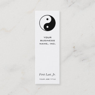 Yin Yang Mini Visitenkarte
