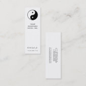Yin Yang Mini Visitenkarte (Vorne/Hinten)