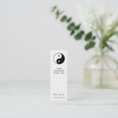 Yin Yang Mini Visitenkarte (Stehend Vorderseite)
