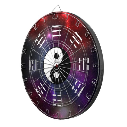 Yin Yang mit Bagua Trigram Symbols I-Ching Dartscheibe (Vorderseite rechts)