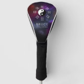 Yin Yang mit Bagua Trigram Symbols I-Ching Golf Headcover (Vorderseite)