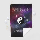 Yin Yang mit Bagua Trigram Symbols I-Ching Golfhandtuch (Insitu)