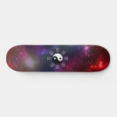 Yin Yang mit Bagua Trigram Symbols I-Ching Skateboard (Horizontal)