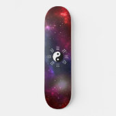 Yin Yang mit Bagua Trigram Symbols I-Ching Skateboard (Vorderseite)