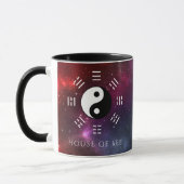 Yin Yang mit Bagua Trigram Symbols I-Ching Tasse (Links)