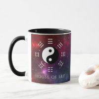 Yin Yang mit Bagua Trigram Symbols I-Ching