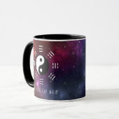 Yin Yang mit Bagua Trigram Symbols I-Ching Tasse (Vorderseite Links)