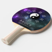 Yin Yang mit Bagua Trigram Symbols I-Ching Tischtennis Schläger (Vorderseite)