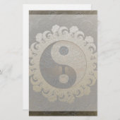 Yin Yang mit Baum des Lebens durch Amelia Carrie Briefpapier (Vorne/Hinten)