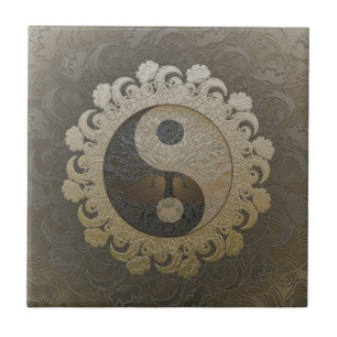 Yin Yang mit Baum des Lebens durch Amelia Carrie Fliese