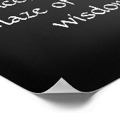 Yin Yang mit Buddha Zitat Poster (Ecke)