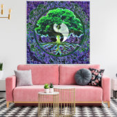 Yin Yang mit dem Baum des Lebens Leinwanddruck (Insitu (Wohnzimmer))