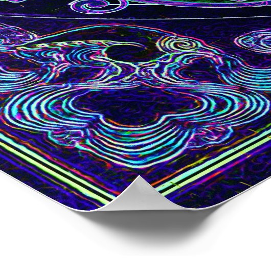 Yin Yang mit dem Baum des Lebens Poster (Ecke)