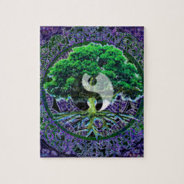 Yin Yang mit dem Baum des Lebens Puzzle