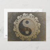 Yin Yang mit dem Baum des Lebens von Amelia Carrie Postkarte (Vorne/Hinten)
