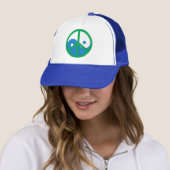 Yin-Yang mit Friedenszeichen Truckerkappe (Beispiel)