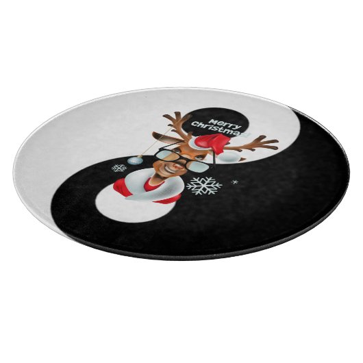 Yin yang mit Reindeer Schneidebrett (Ecke)