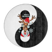 Yin yang mit Reindeer Schneidebrett (Vorderseite)