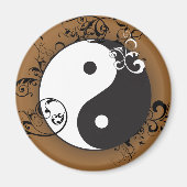 Yin-Yang mit Scrollen Magnet (Vorne)