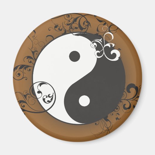 Yin-Yang mit Scrollen Magnet (Vorne)