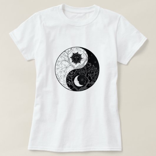 Yin & Yang / Moon & Sun Harmony T - Shirt (Design vorne)