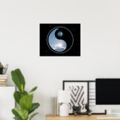 Yin Yang Moon Sun Poster (Heimbüro)