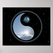 Yin Yang Moon Sun Poster (Vorne)