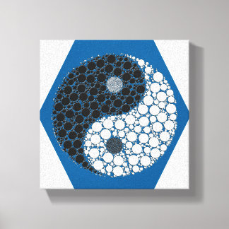 Yin Yang Mosaik-Leinwandkunst Leinwanddruck