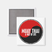 Yin Yang Muay Thai 1 Magnet (Vorderseite/Rückseite)