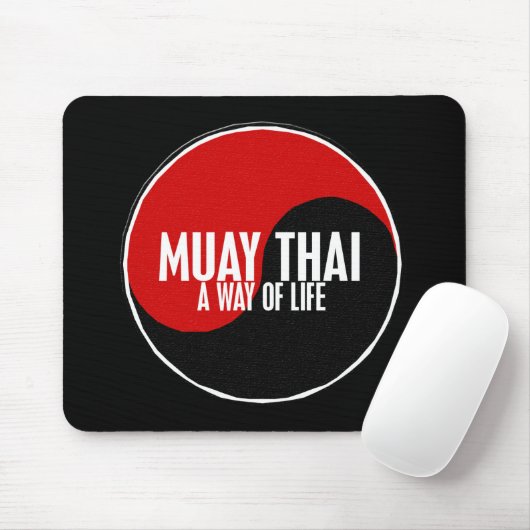 Yin Yang Muay thailändisches 1 Mousepad (Mit Mouse)
