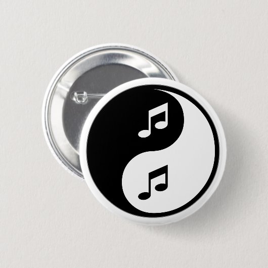 Yin Yang Musik Button (Vorne & Hinten)