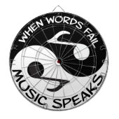 Yin Yang Musik Dartscheibe (vorne)