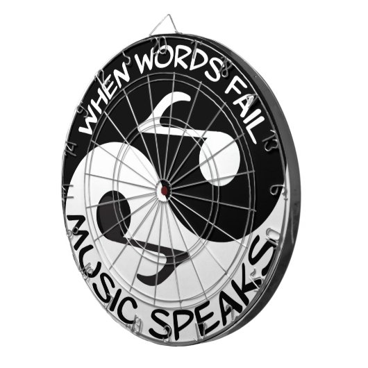 Yin Yang Musik Dartscheibe (Vorderseite rechts)