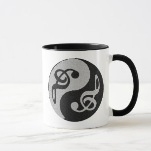 Yin Yang-Musikklatschnote Tasse