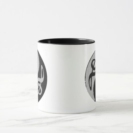 Yin Yang-Musikklatschnote Tasse (Zentrum)