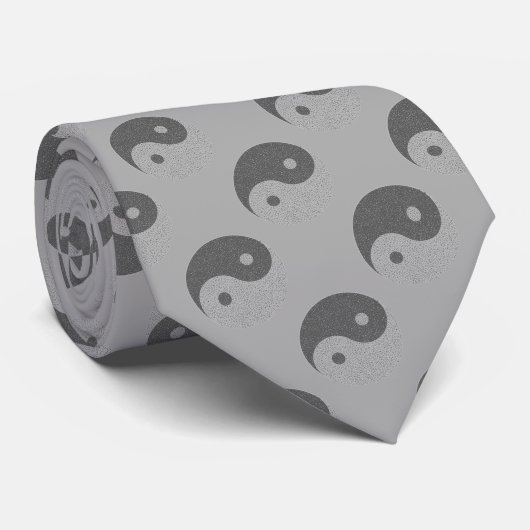 Yin Yang Musiknoten Krawatte (Gerollt)