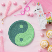 Yin Yang Musiknotens Pappteller (Party)