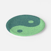 Yin Yang Musiknotens Pappteller (Schrägansicht)