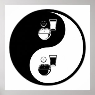 Yin Yang Nahrung Poster